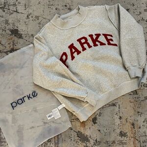 Set x Parke Reversible Varsity Mockneck Sweatshirt L/XL